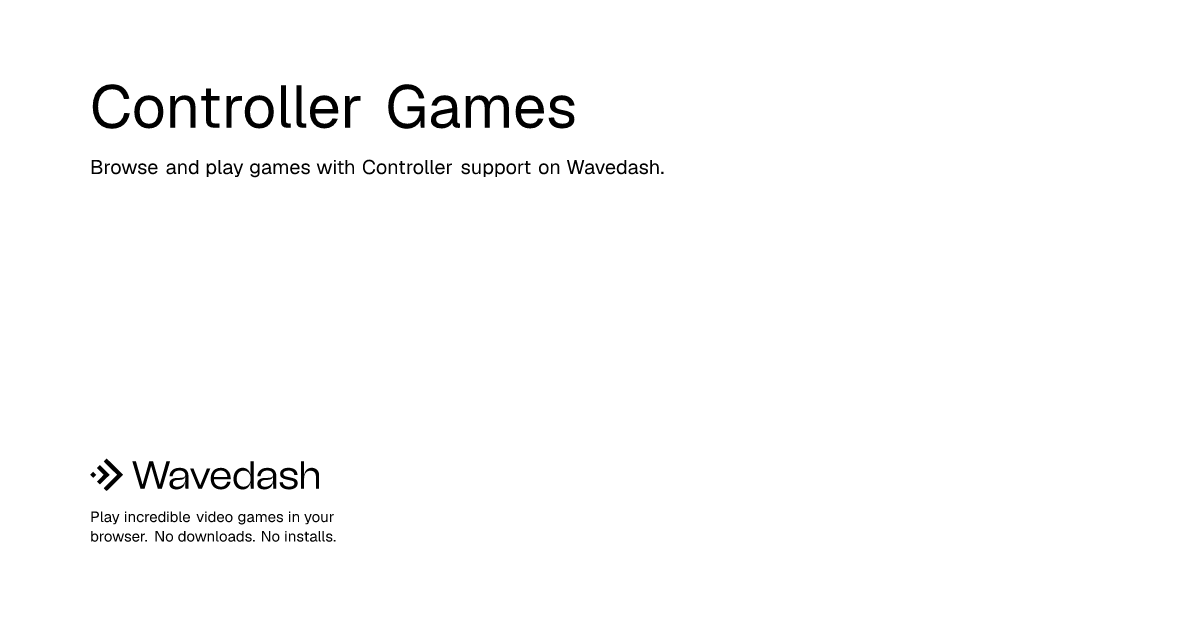 Controller Games | Wavedash